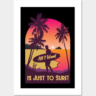 Summer Full Of Surfing Posters and Art